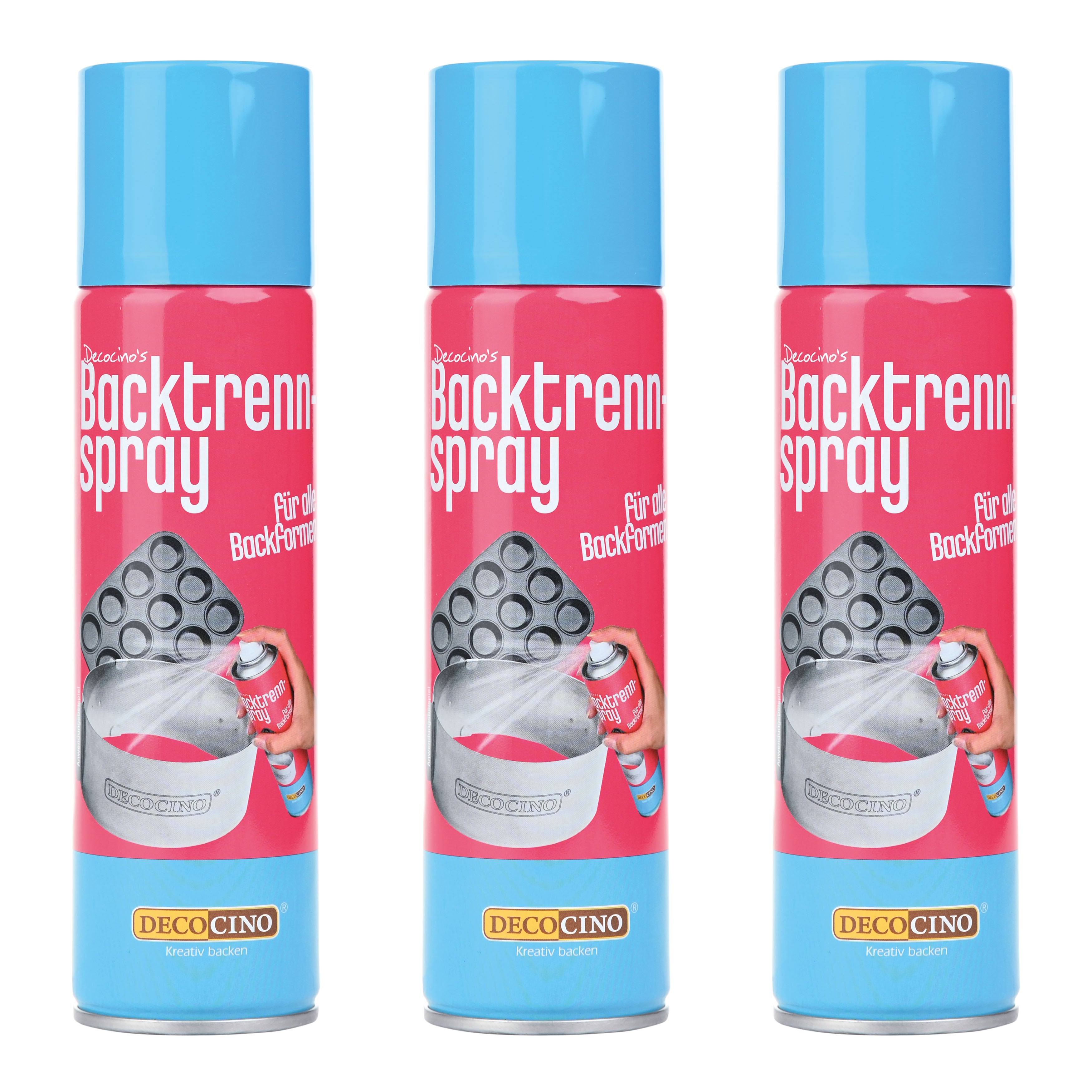Backtrennspray Vorratspack zum Einfetten von Backformen von Decocino