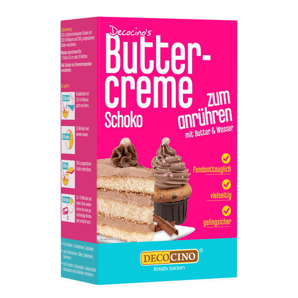 Buttercreme Schoko zum Anrühren (250g) MHD 28.10.2026