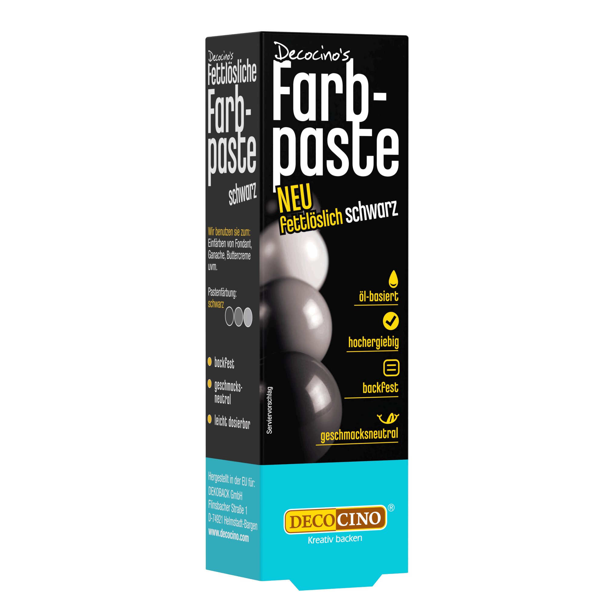 Fettlösliche Farbpaste Schwarz