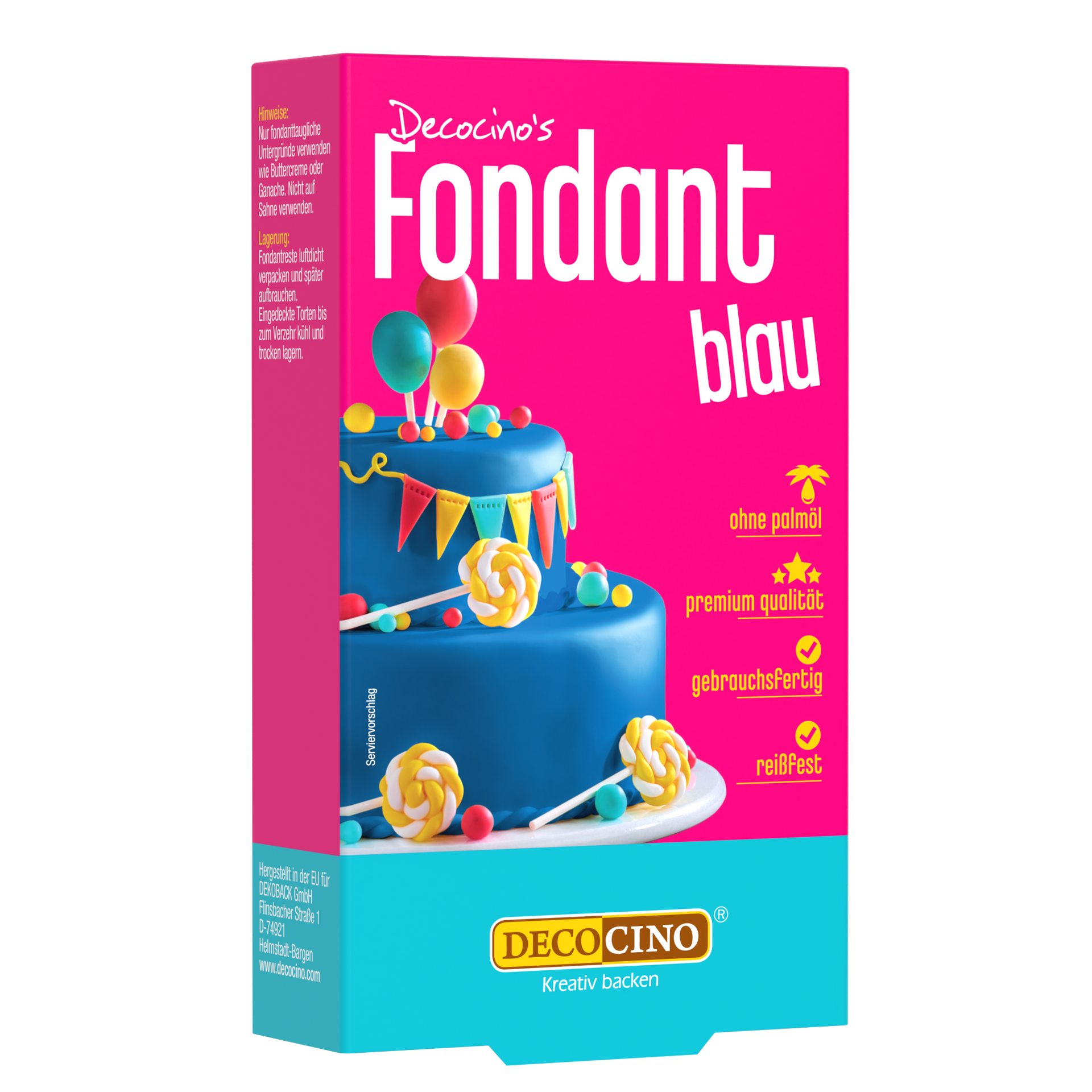 aufbewahrung fondant Fondant Blau (250g)