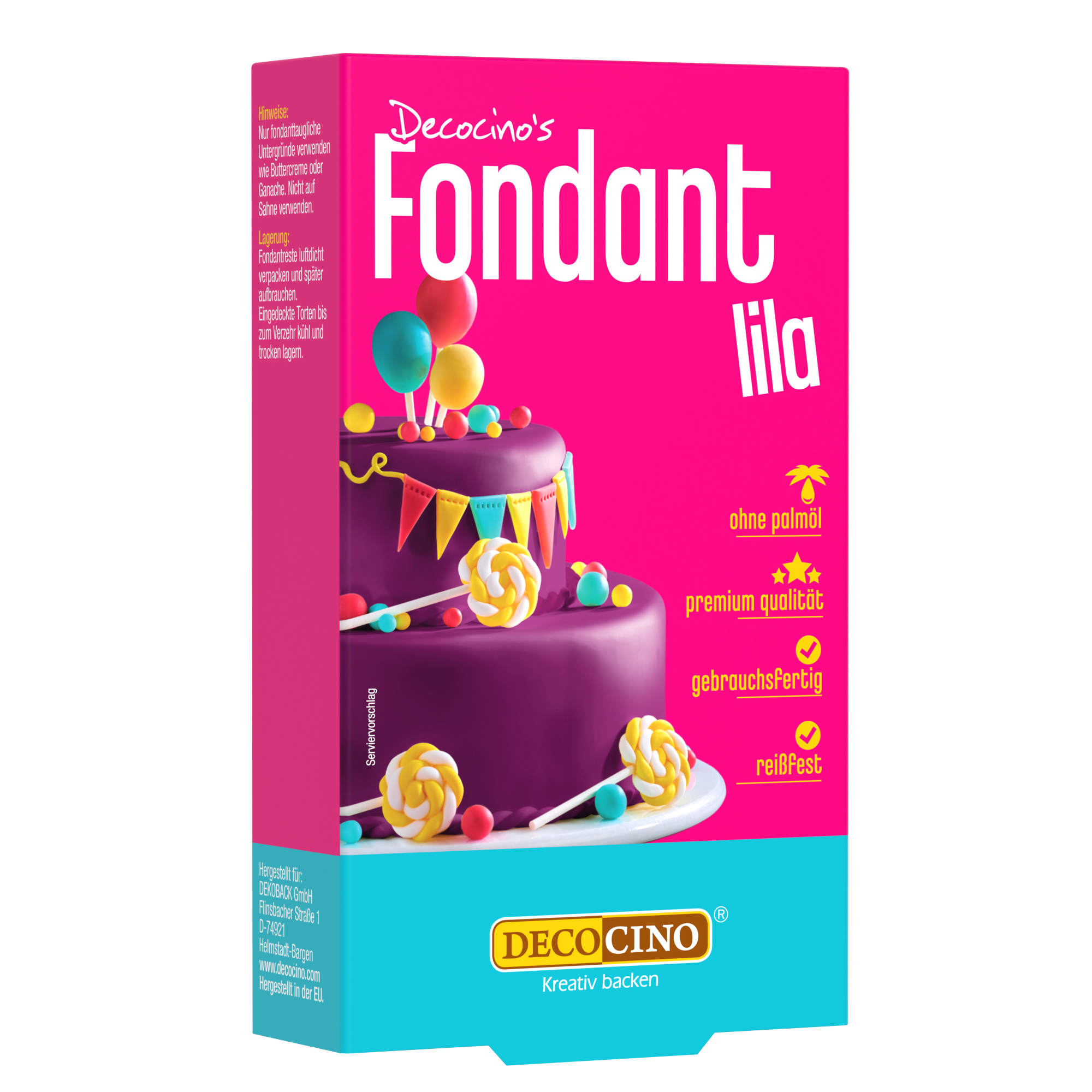 Lila Fondant zum backen von decocino