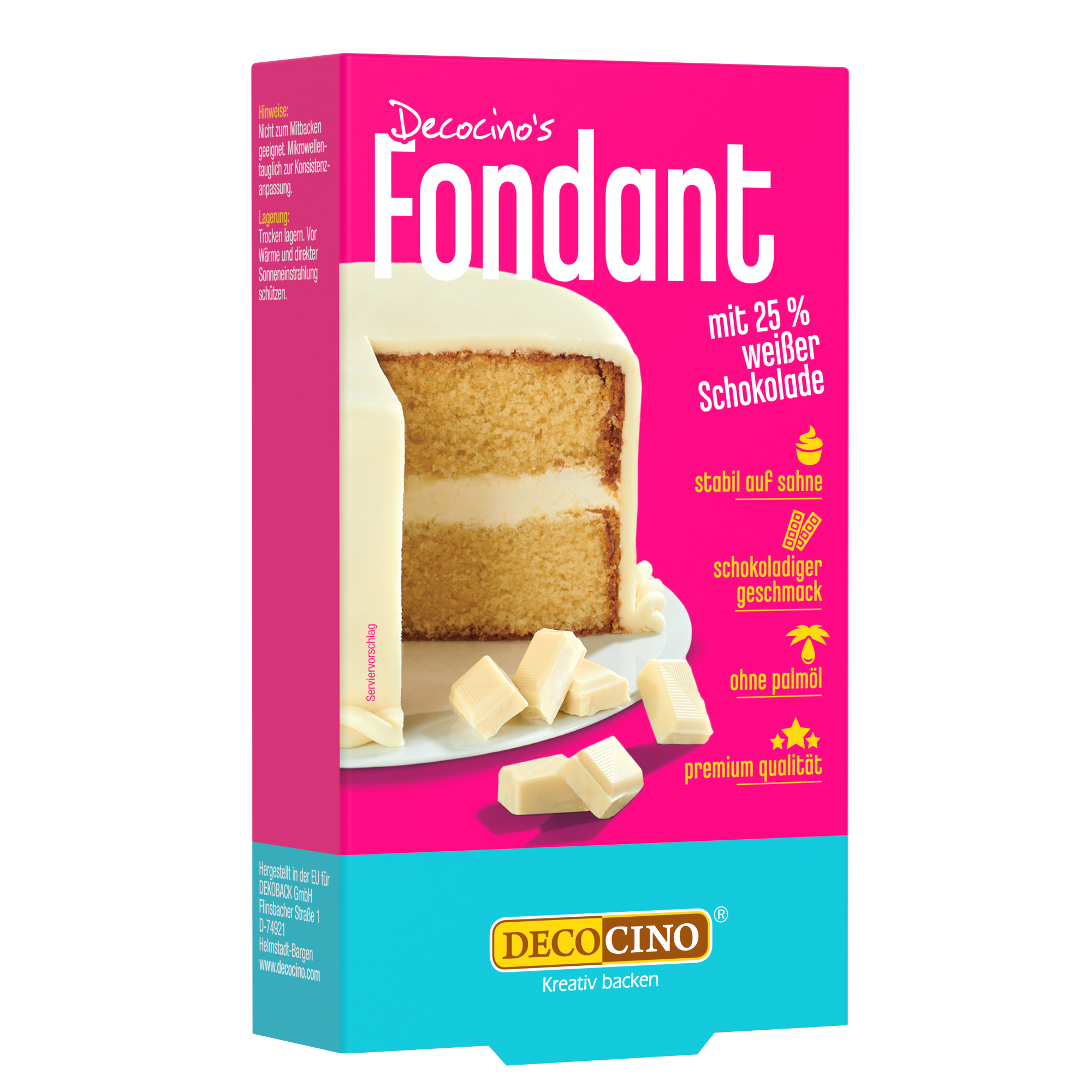Fondant with 25% White Chocolate (250g)