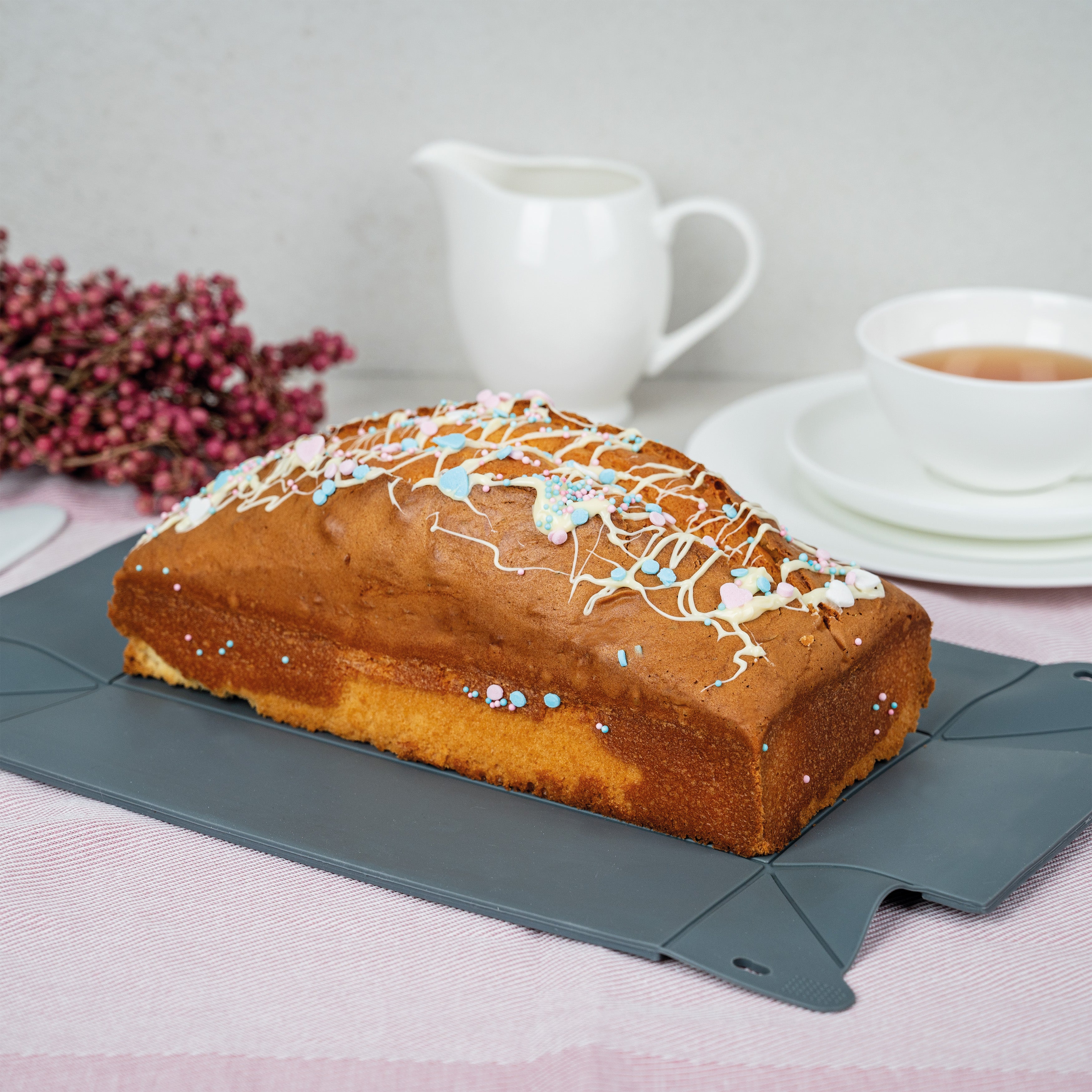 Faltbarer Kastenbackform von Decocino mit Servierplatte