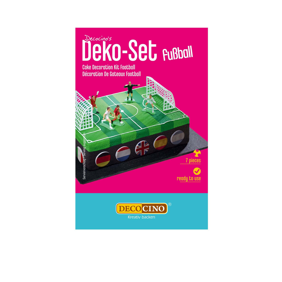 Tortendeko-Set Fußball (7-tlg.)
