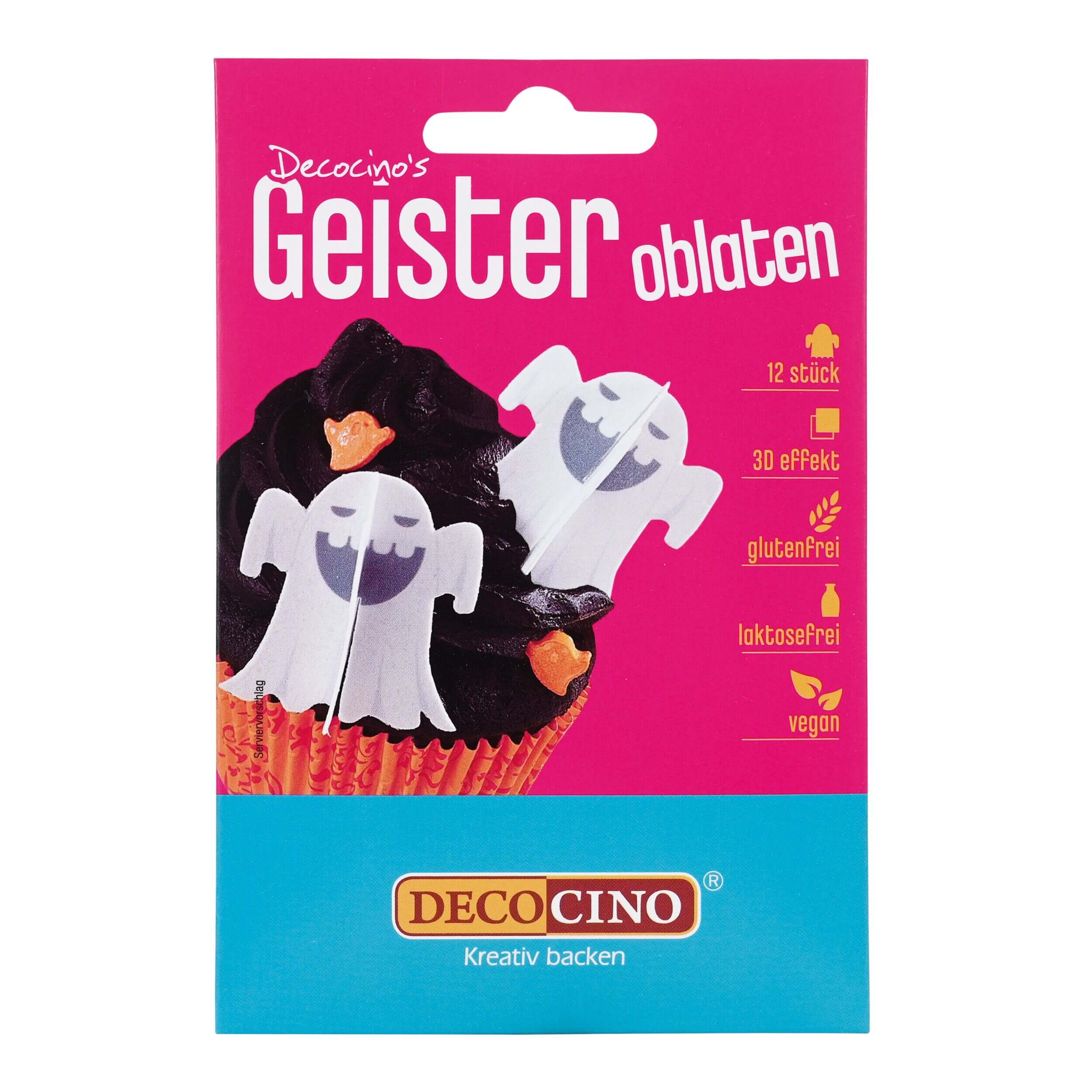 Halloween Oblaten Geister (12 Stück)