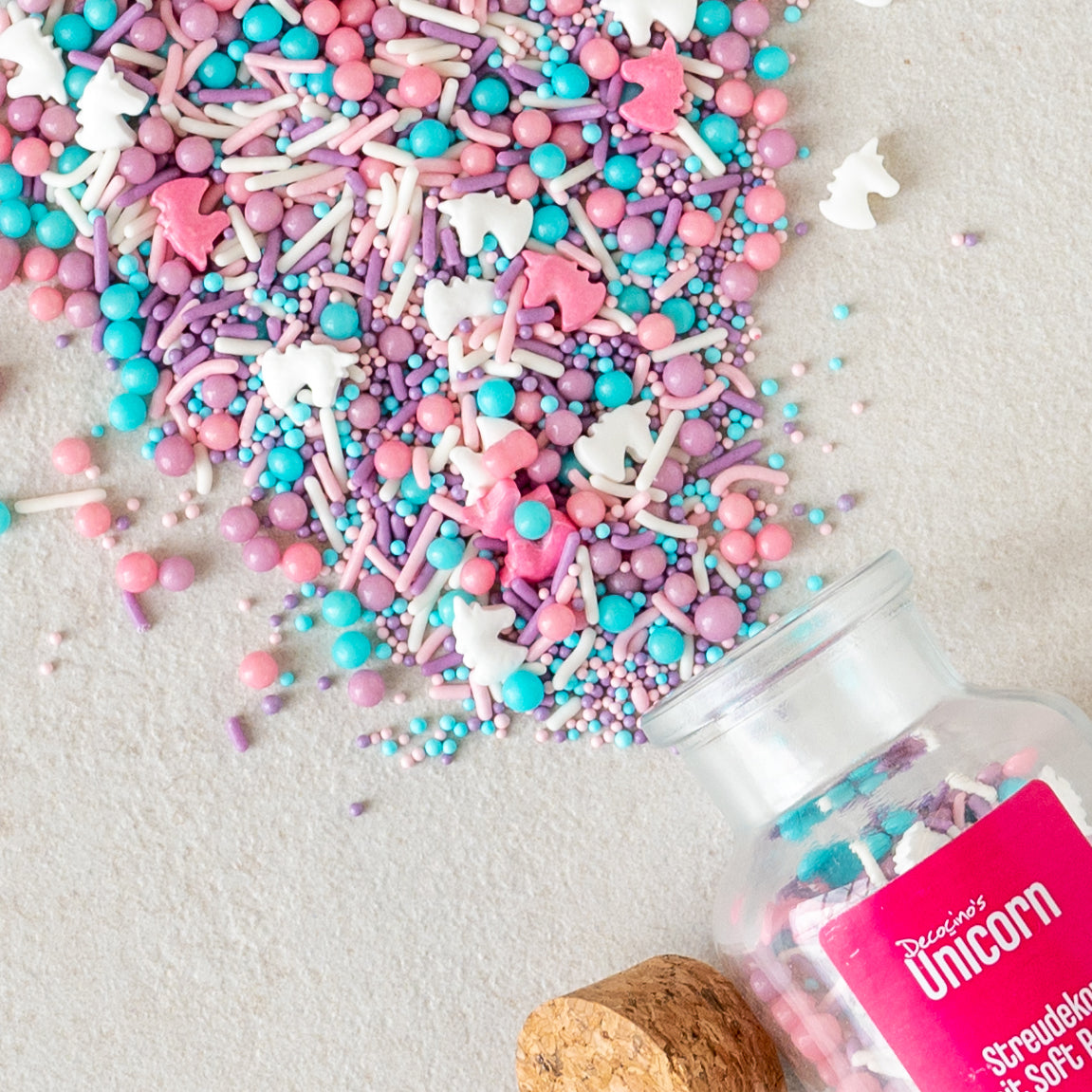 Unicorn sprinkle mix in a glass (110g)