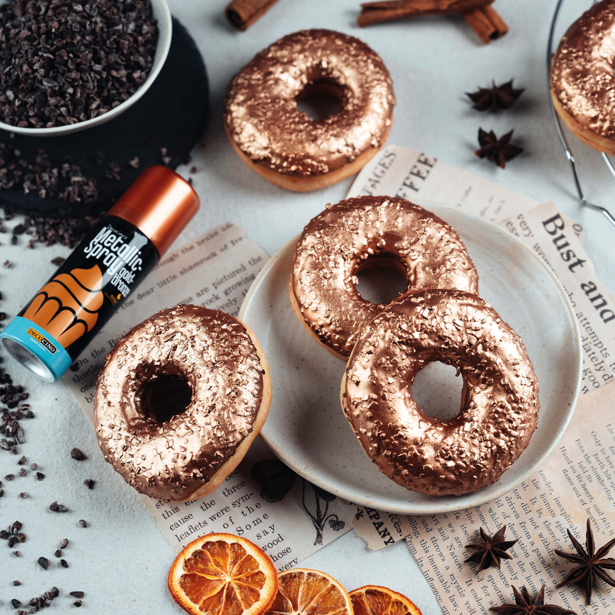 Metallic-Spray für Lebensmittel, 50ml, als Deko für Kuchen, Torten ... Metallic-Spray für Lebensmittel, 50ml, als Deko für Kuchen, Torten ...