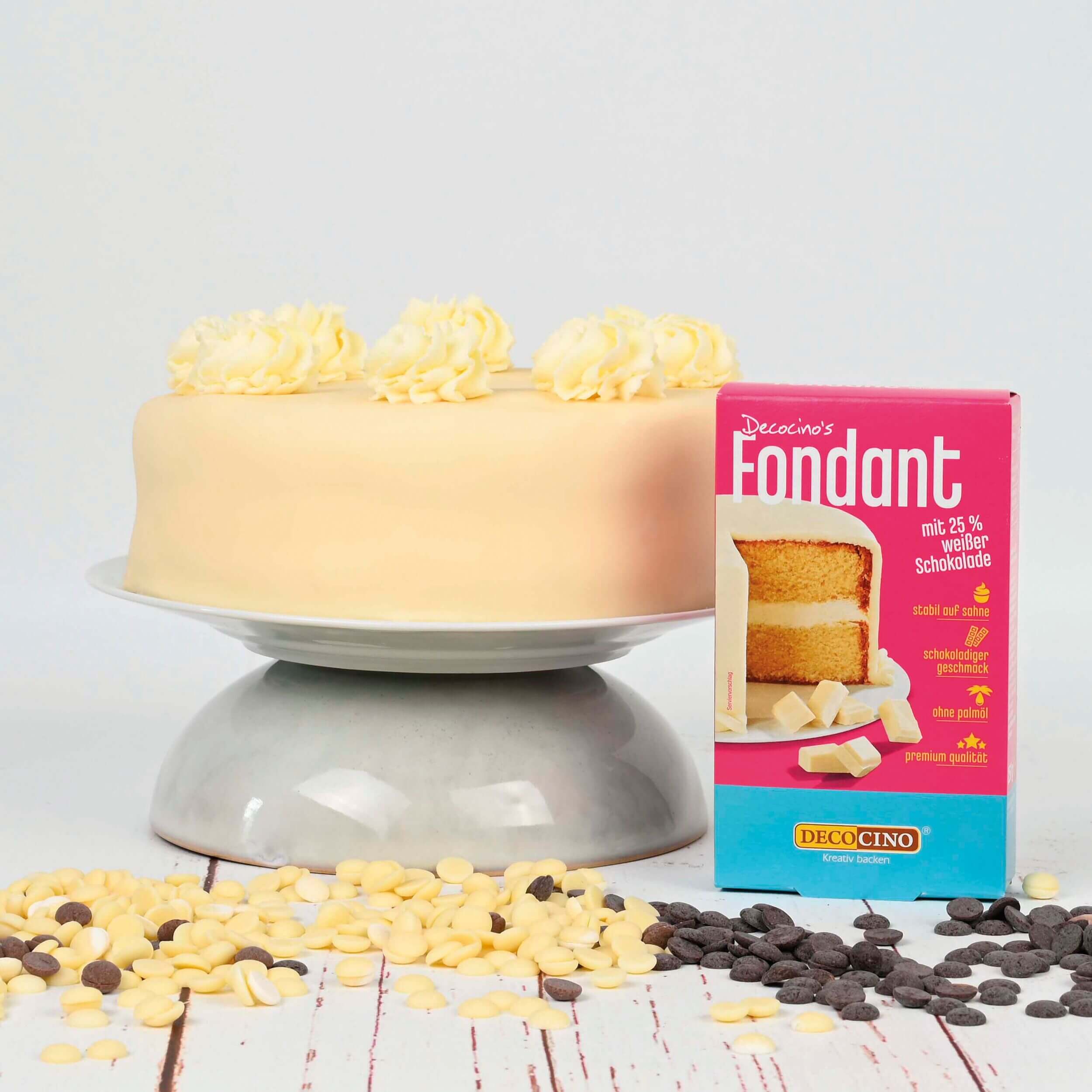 Fondant mit 25% Weißer Schokolade (250g)
